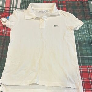 Lacoste Kids Cream Polo Shirt